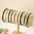 thumbnail image 7 of Unique Bargains 1Pc Rhinestone Hair Hoop Headband Hairband for Women 0.24 Inch Wide Black, 7 of 7