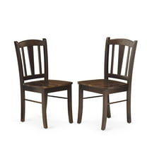 East West Furniture DLC-OAK-W Dublin Dining room Chair with Wood Seat - Set of 2