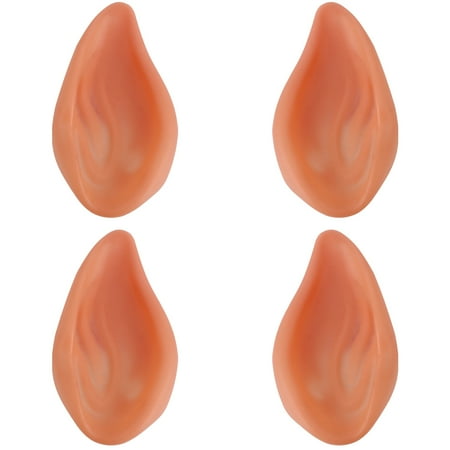 

2 Pairs Halloween Fake Ear Simulated Ear Adornment False Ears Fake Cosplay Ornament Halloween Party Props for Kids Children (Skin Color)