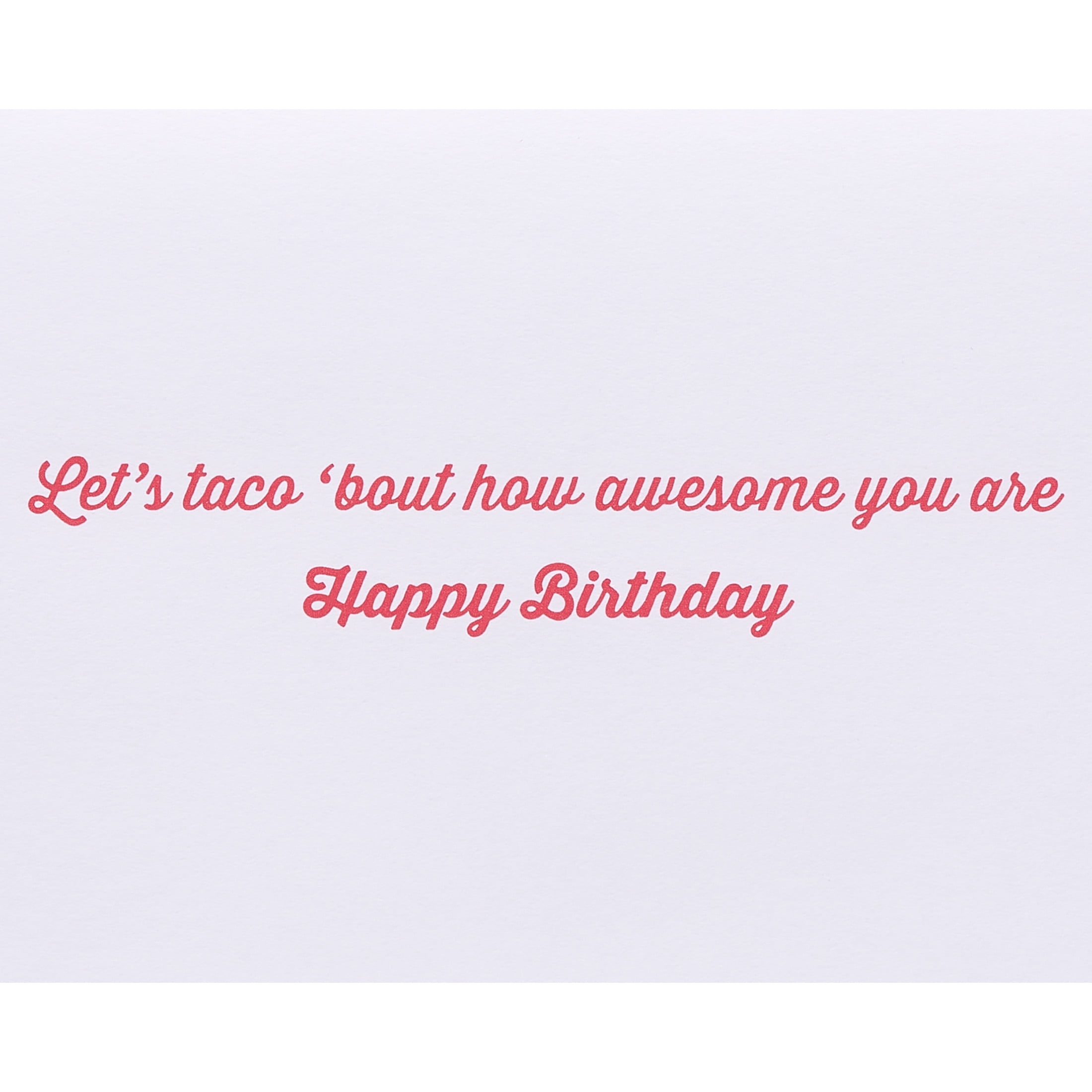 Papersong Premium Birthday Card (Taco)