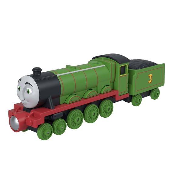 Thomas & Friends by Fisher-Price Die-Cast Henry Engine & Tender, Toy Train Set for Preschoolers