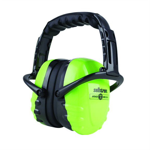 Sellstrom Earmuffs - HPD425 Premium Series - Dielectric - NRR 25 - Hi-Viz Green/Black