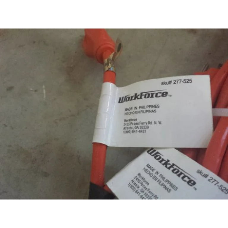 HDX 100 Ft. 16/3 Indoor/Outdoor Extension Cord, Orange, 125-Volt