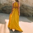 thumbnail image 3 of Robes d'Été pour Femmes à Fente, Dos Nu, Fluides, Bal, Plage, Fête, Tempérament, Maxi, Longue, Robe, Robes de Retour à la Maison, 3 of 8