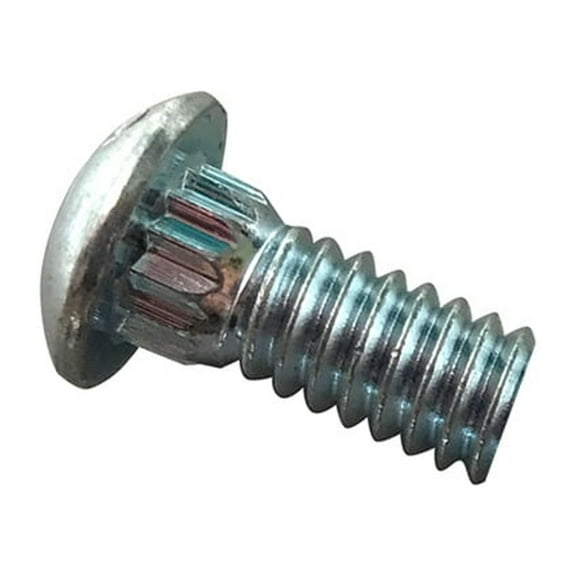 1/4 Inch x 20 x 5/8 Inch Slotted Rib Neck Track Bolts ZP (10 QTY)