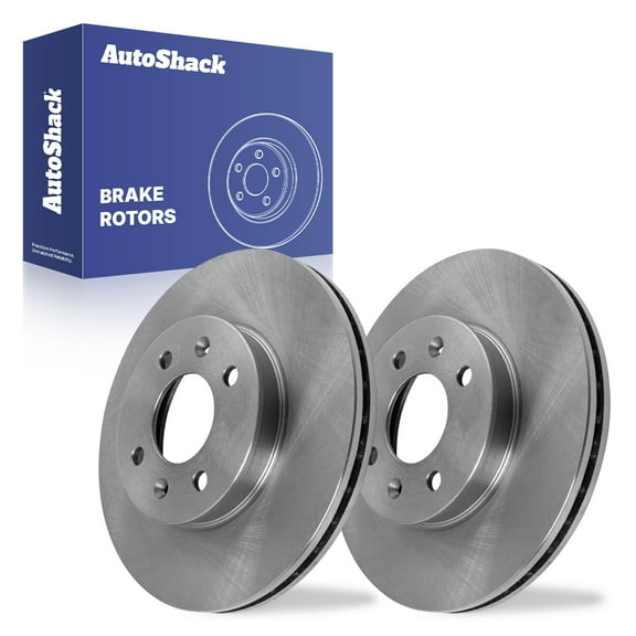 AutoShack Front Vented Brake Rotors 2-PC Set Replacement for 2006-2011 Hyundai Accent 2005-2011 Kia Rio 2006-2011 Kia Rio5 2006-2012 Dodge Attitude 10.08" (256 mm)
