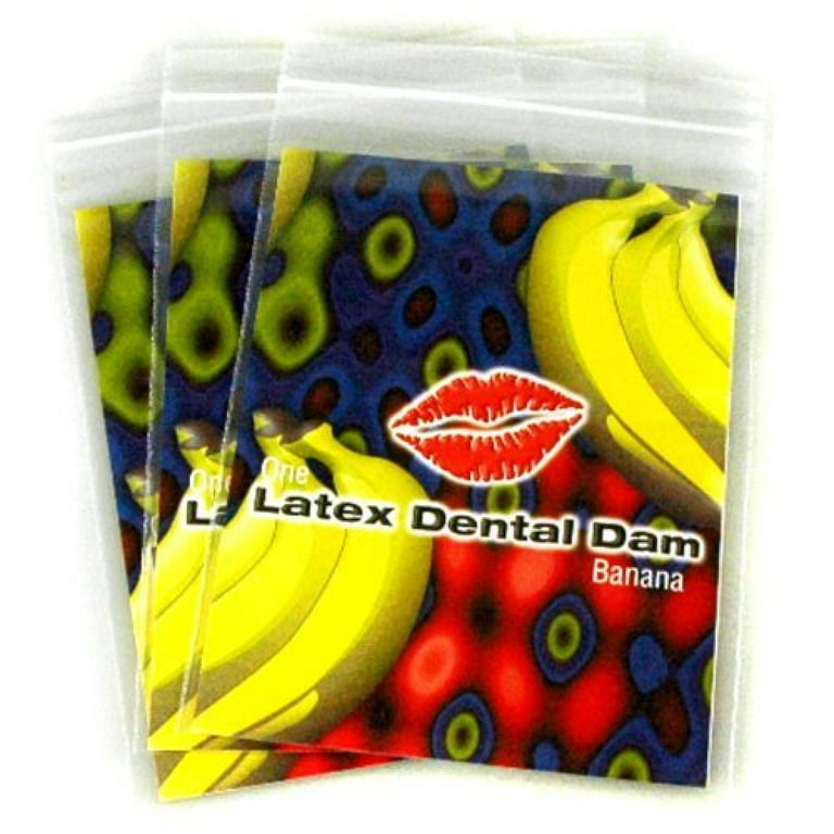 Lixx by Trustex Latex Dams Dental Dams Banana Flavor 12 count