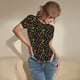 thumbnail image 3 of Balery Berries Body de cuello redondo de manga corta para mujer Tops de manga corta Tops básicos-Small, 3 of 7