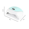 thumbnail image 3 of YATLTE Nail Polish Lamp, UV LED Nail Lamp, Professional Nail Dryer Machine, LKE Nail Dryer 120W LED Light with 3 Timers Professional for Nail Art Tools Accessories White, 3 of 7