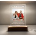 thumbnail image 5 of Custom Photo Your Picture LED Stand Light Up Lamp Grandpa Love You Grandfather Engraved Free Personalized Message Perfect Father's Day Gift, 5 of 6