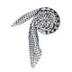 thumbnail image 2 of INSPIRAR CHIC Pañuelo Cuadrado para Mujeres con Estampado Floral, Leopardo, Lunares y Rayas, Bufanda de Cuello, Chal, Lunares Blancos 19.68 x 19.68'', 2 of 7