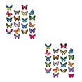 thumbnail image 4 of Matsuzay Pegatinas de mariposa para ventana, adhesivos anticolisión para ventana, calcomanías reutilizables, película para vidrieras No.1 2piezas Matsuzay CBP441474, 4 of 6