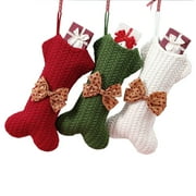 TELOLY Stockings,Add Holiday Warmth to the Home Christmas Stocking,Christmas Decoration Surprise Christmas Decoration,White&Red&Green