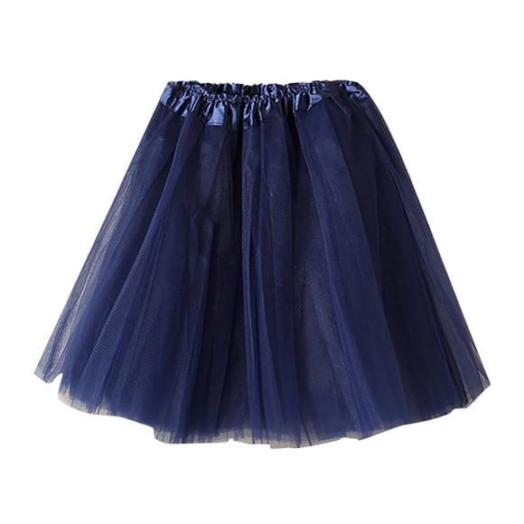 Ketyyh-chn99 Mini Skirts for Women Sequin Skirt Casual Mini Stretch Waist Flared Plain Pleated Skater Skirt Navy,A