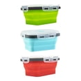 thumbnail image 5 of Kitchen Essentials Plastic Food Storage Containers with Lids Silicone Collapsible Lunch Box Airtight Vacuum Seal Freezer Microwavable Food Containers for Fruit Leftover Food Rv Organiza, 5 of 5