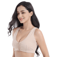 thumbnail image 5 of BIMEI Front-Closure Mastectomy Bra Pocket Bra for Silicone Breast forms 9915,Beige,38 for 38ABCD, 5 of 8