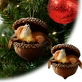 thumbnail image 6 of Forest Animal Acorn Ornaments, 2D Acrylic Animal Shapes Tree Ornament, Animal Christmas Ornament,Forest Animal Decoration, Acrylic Hanging Pendant for Xmas Tree Decorations, Hanging Ornament, 6 of 6