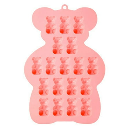 

50 Holes Bear Gummy Chocolate Mould Easy-Demoulding DIY Non-stick Heat-resistant Silicone Animal Shape Mould for Kitchen