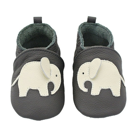 Huowey Baby Crawling Shoes First Walking Shoes Girls Boys Slippers Crawling Shoes Baby Shoes Soft Leather With Suede Soles Leather Shoes Toddler(0-2 Years) Birthday Footwear, 12-18 Months