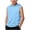 Blue, variant on Jalioing Kids Workout Tops Sleeveless Hooded Athletic Shirts Big Boys Girls Summer Casual Solid Color Sport Hoodies