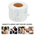 thumbnail image 4 of 1 Roll Floral Voile Ribbon Bowknot DIY Embroidered Sequin Webbing Ribbon, 4 of 7