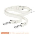 thumbnail image 2 of Uxcell Leather Shoulder Bag Handle Purse Strap Handbags Belt Strap Bag Accessory 0.6" Wide, 41/51" Long (White), 2 of 5