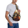 thumbnail image 7 of Sling Bag for Men, Maple Leaf Meditating Chihuahua Fanny Pack Crossbody Bags Shoulder Chest Bag, Small Gym Bag Anti Theft Crossbody Backpack Daypack for Travel Sports Running Hiking, 7 of 7