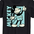 thumbnail image 3 of Mickey & Friends - Mickey Light Blue Vintage - Men's Short Sleeve Graphic T-Shirt, 3 of 5