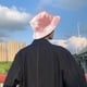 thumbnail image 4 of Circunferencia del sombrero: 56-58 cm, sombrero de pescador teñido anudado, sombrero de lavabo para mujer, sombrero casual con protector solar de doble cara, sombrero para el sol, 4 of 6