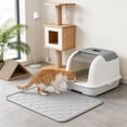 thumbnail image 6 of Silicone Cat Litter Trapping Mat Waterproof Anti-Tracking Pad Scatter Control Rug for Litter Boxes Easy to Clean Floor Protector, 6 of 6