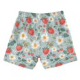thumbnail image 2 of Strawberries and Strawberries Flowers Leaves Cute Boys' Swim Trunks Board Shorts Beach Pants Bathing Bottoms 3T, 2 of 8