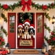 thumbnail image 1 of Portada de Puerta de Navidad, cortina de puerta de Navidad, decoración de puerta y pared para fiesta de Navidad, Día de Navidad, decoración de fiesta, cortina de puerta de Navidad de 35x71 pulgadas,, 1 of 9
