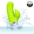 thumbnail image 3 of CalExotics Rave Dragon G Rechargeable Silicone Rabbit Vibrator, Green/Purple, 3 of 9