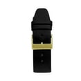 thumbnail image 4 of Bandini Quick Release Leather Watch Band - Matt Black - Classic - Slim Replacement Watch Strap for Classic and Smart Watch Bands - Gold Buckle - 16mm Watch Bands for Women, 4 of 6