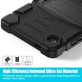 thumbnail image 7 of XYX Case for Samsung Galaxy Tab A9 8.7 inch (SM-X110/SM-X115), Dual Layer Slim Heavy Shockproof Rugged Protective Cover Case with Kickstand (Black), 7 of 7