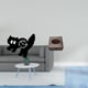 thumbnail image 2 of Reloj de pared decorativo con forma de gato, estuche para pañuelos de escritorio, caja de papel , silencioso, acrílico, sin , ide, 2 of 8