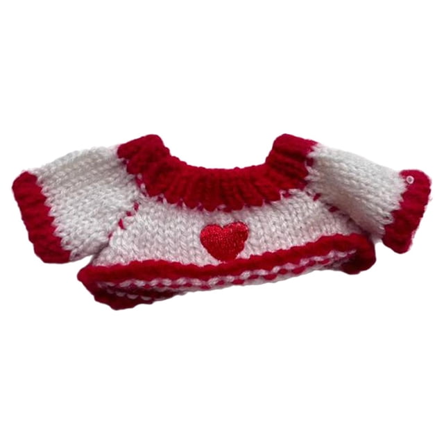Suéter para muñeca Baoblaze Ropa fácil de poner y quitar 15 cm rojo