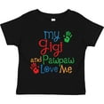 thumbnail image 3 of Inktastic My Gigi and Pawpaw Love Me Boys or Girls Toddler T-Shirt, 3 of 5