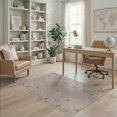 thumbnail image 2 of ODIKA 4'x6' Beige Abstract Geometric Pattern Washable Area Rug Contemporary Motif with Subtle Accents for Bedroom, Reading Nook, Pet Friendly & Non-Shedding, 2 of 7