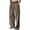 Coffee, variant on cfhntfmh Men's Baggy Wide Leg Pants Solid Color Pleated Work Casual Long Trousers with Pocket Business Lounge Trouser（Coffee,X-Large)
