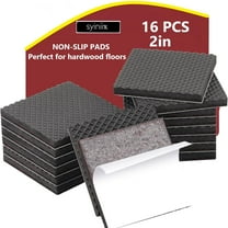 16pcs Non-Slip Furniture Pads, 2 Inch Quality Furniture Clamps, Self-Adhesive Rubber Feet Furniture Feet, Ideal Non-Slip Furniture Pads, Floor Protectors, Keeps Furniture In Place (Square)