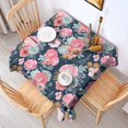 thumbnail image 2 of Pioneer Flower Floral Print Pattern Square Tablecloth,Waterproof Square Table Cover,Wipeable Spillproof Washable Table Cover for Home Kitchen Party Decor 42"X42"(107x107cm), 2 of 6