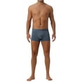 thumbnail image 2 of NOMADIC NOOK Men's 4 Pack Soft Elastic Waist Solid Color Regular Fit Basic Boxer Briefs 36 4 Dark Gray, 2 of 6