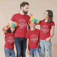 thumbnail image 4 of Camisetas navideñas a juego para la familia, diseño exclusivo, lista traviesa luminosa, 4 of 4