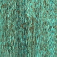 thumbnail image 1 of Ahgly Company Machine Washable Indoor Square Abstract Turquoise Blue Contemporary Area Rugs, 4' Square, 1 of 4