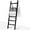 Black, variant on 6-Tier Blanket Ladder for Living Room and Bedroom,5.4 Ft Wall Leaning Quilt Rack with Hooks,Rustic Decorative Farmhouse Blanket Storage,Stylish Ladder Holder,Easy to Assemble,Black
