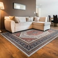 thumbnail image 4 of Emerald Grenier Navy & Blue 6'7" x 9'7" Area Rug, 4 of 6