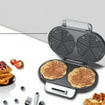 thumbnail image 4 of Transemion US Standard 110V Sandwich Maker Love Double Plate Sandwich Breakfast Machine Home European Standard Light Meal Double Waffle Machine Silver US Standard 110V, 4 of 8