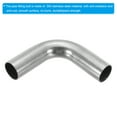thumbnail image 4 of Uxcell 3/4 Inch OD 304 Stainless Steel Butt, 4Pack 90 Degree Elbow Pipe Fitting Bend Welding for Stair Handrail, 4 of 7