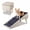 Beige, variant on Avaloomia Home 2-in-1 Foldable Dog Stairs for Small Dogs Cats, 17" H Non-Slip Dog Ramp with Solid Wood Frame & Legs Ottoman Pet Steps for Puppy Senior Injured Pets Reach Couch Bed, Beige